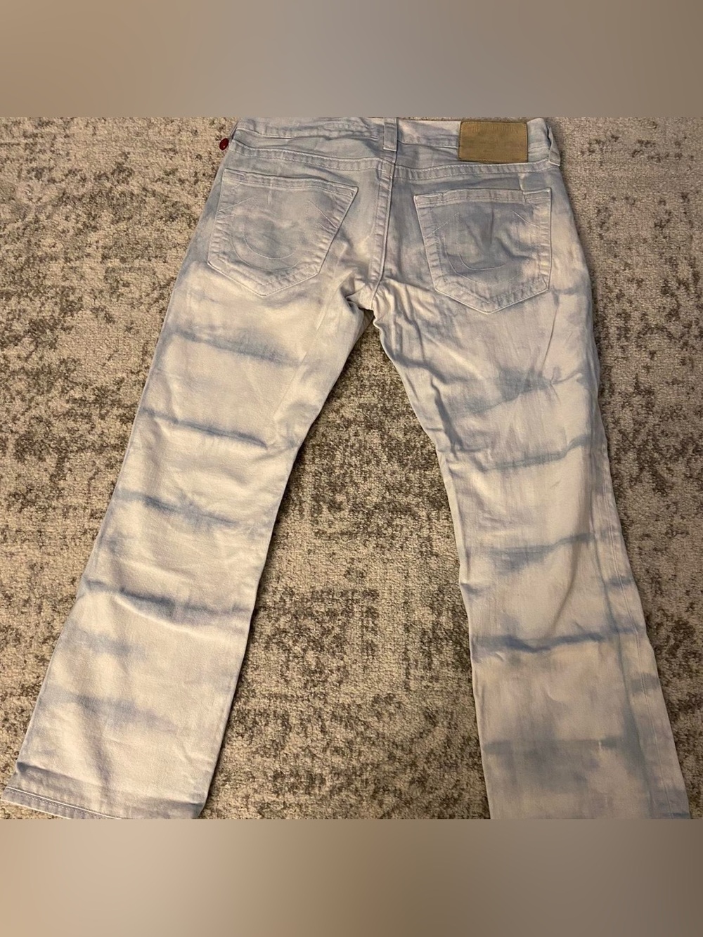 True Religion Jeans Blue White Fade Size 33